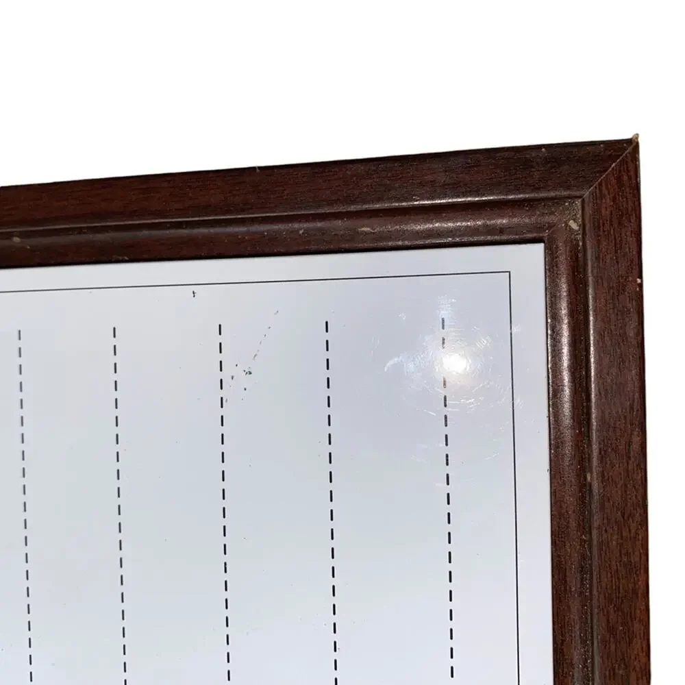 Dry Erase Weekly Planner Board Magnetic Memo Board Wood‎ Frame 13.5